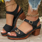 Damen Sandalen mit Blockabsatz