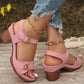 Damen Sandalen mit Blockabsatz