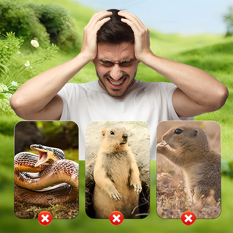 🌸 Frühlingsangebot – 50% RABATT! 🌸 Solargerätebetriebener, wasserdichter Schraub-Maulwurfvertreiber 🔆🐭🚫