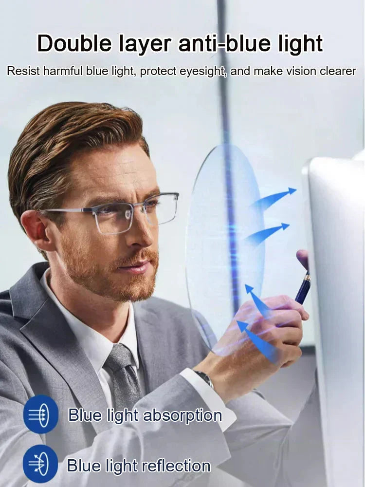 🎁Limitierte Zeit 50% Rabatt⏰ Ultraleichte Anti-Blaulicht-Brille für Altersweitsichtigkeit