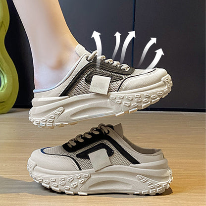 Slip-On-Sneakers mit dicker Plateausohle für Damen