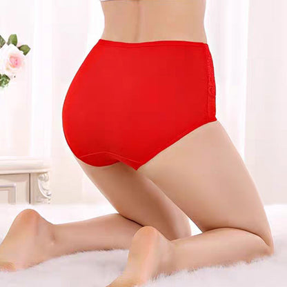 Auslaufsichere Höschen -Damen-Slip aus Baumwolle mit hoher Taille