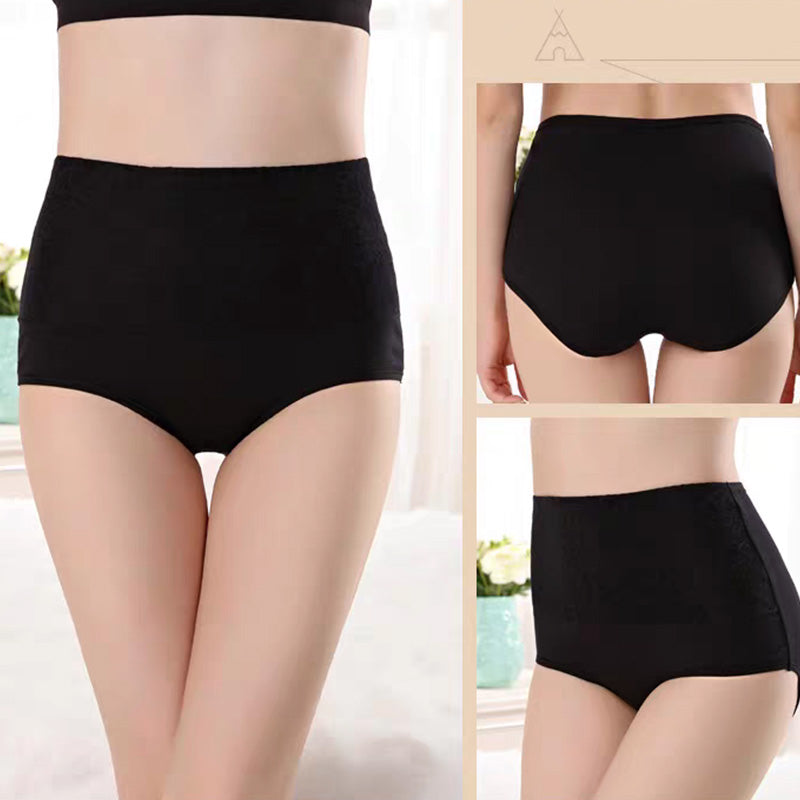 Auslaufsichere Höschen -Damen-Slip aus Baumwolle mit hoher Taille
