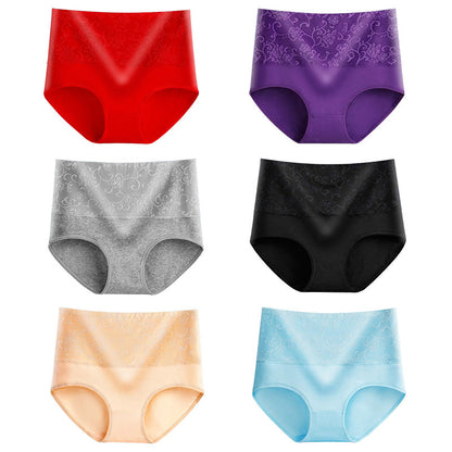 Auslaufsichere Höschen -Damen-Slip aus Baumwolle mit hoher Taille