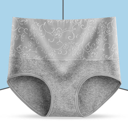 Auslaufsichere Höschen -Damen-Slip aus Baumwolle mit hoher Taille