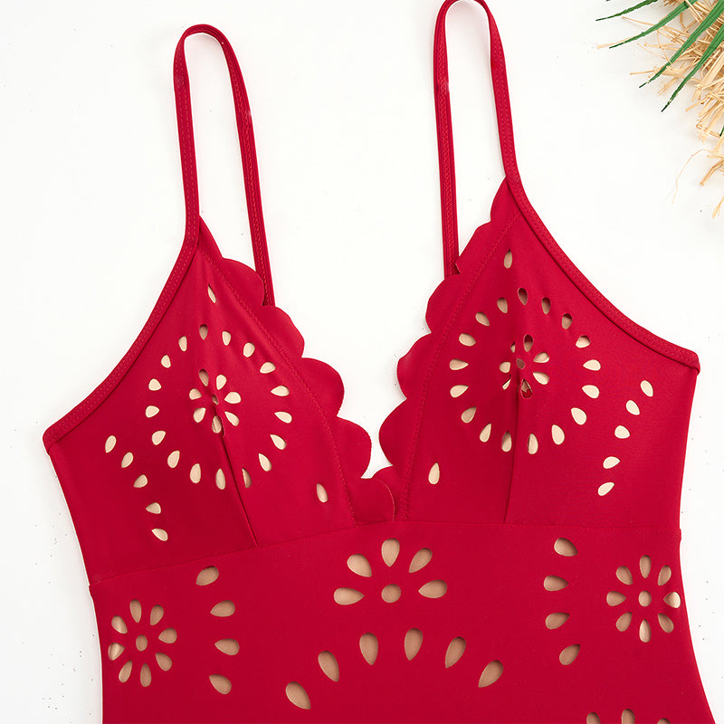 🔥Sommer-Schnäppchen 👙Sexy Badeanzug für Damen mit passendem langem Rock💕