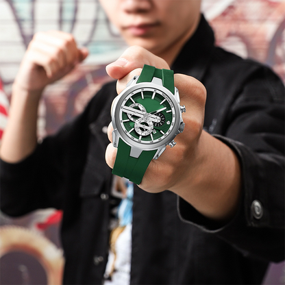 🔥⌚Sportuhr im Stil mit Leuchtanzeige, Silikonarmband und wasserdichtem Design【Kostenloser Versand】