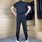 Lässiges Stretch-Set für Herren aus Eisseide mit T-Shirt und Hose