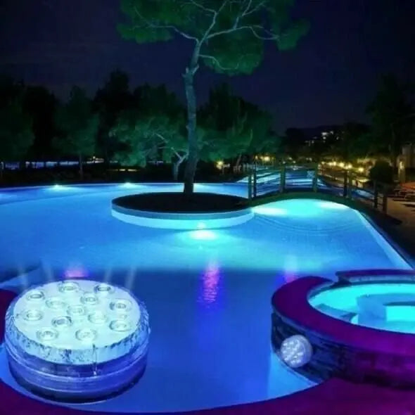 💎 50% 16-FARBEN POOL-LEDs! 💎 Wasserdicht, Fernbedienung & 10x Heller für Partys