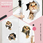 3D-Wandaufkleber mit abnehmbaren Katzen- und Hundemotiven
