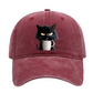 Süße schwarze Katze Vintage Baseball Cap