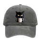 Süße schwarze Katze Vintage Baseball Cap