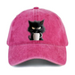 Süße schwarze Katze Vintage Baseball Cap