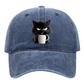 Süße schwarze Katze Vintage Baseball Cap