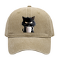 Süße schwarze Katze Vintage Baseball Cap