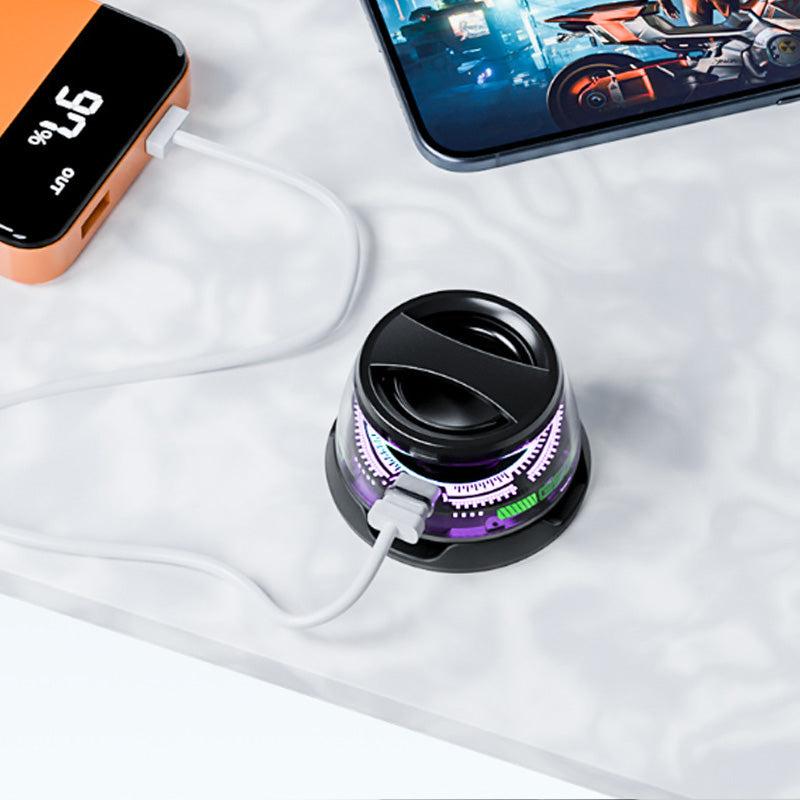 Kompaktes und magnetisches Bluetooth-Lautsprecher-Set mit LED-Lichtern