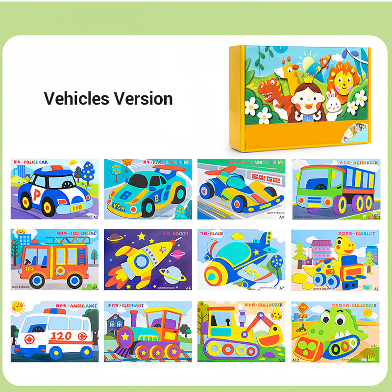 ⏳Begrenzte Zeit 50% Rabatt💥Kinder DIY 3D EVA Sticker Bastelset