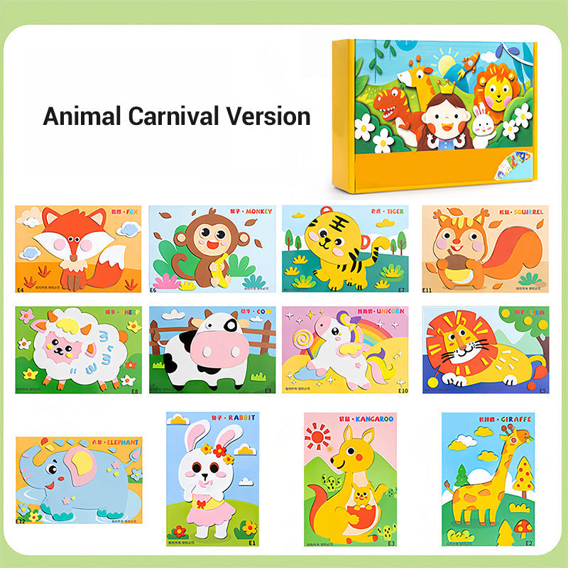 ⏳Begrenzte Zeit 50% Rabatt💥Kinder DIY 3D EVA Sticker Bastelset