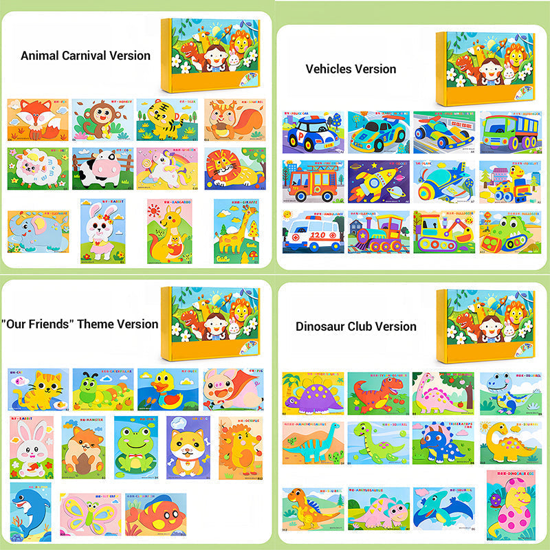 ⏳Begrenzte Zeit 50% Rabatt💥Kinder DIY 3D EVA Sticker Bastelset