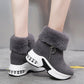 🔥Beliebtes Produkt ！✨Plüschige, warme, höhenverstärkende Stiefeletten für Damen, ein Must-have für Herbst und Winter, modische, bequeme und vielseitige Schuhe🥰