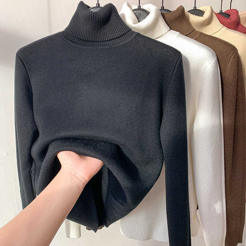 🥰Verdicktes Fleece-Strick-Unterhemd für Herbst und Winter, warme und bequeme Innenbekleidung