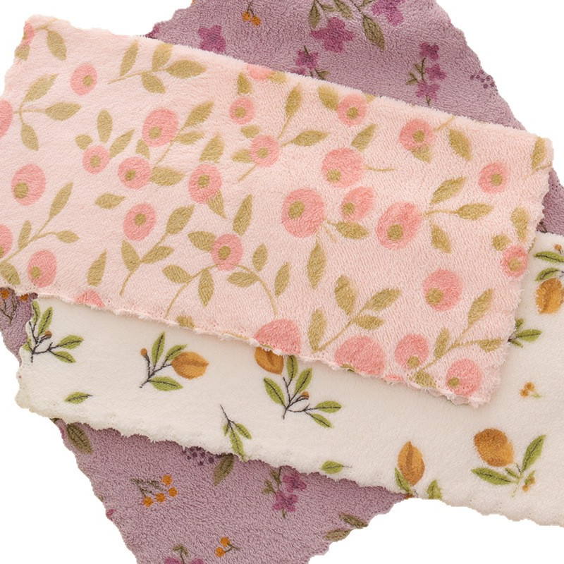 💥 Heißer Verkauf 50% Rabatt🔥5 Stück korallenfarbene Flanell-Geschirrtücher für den Heimgebrauch