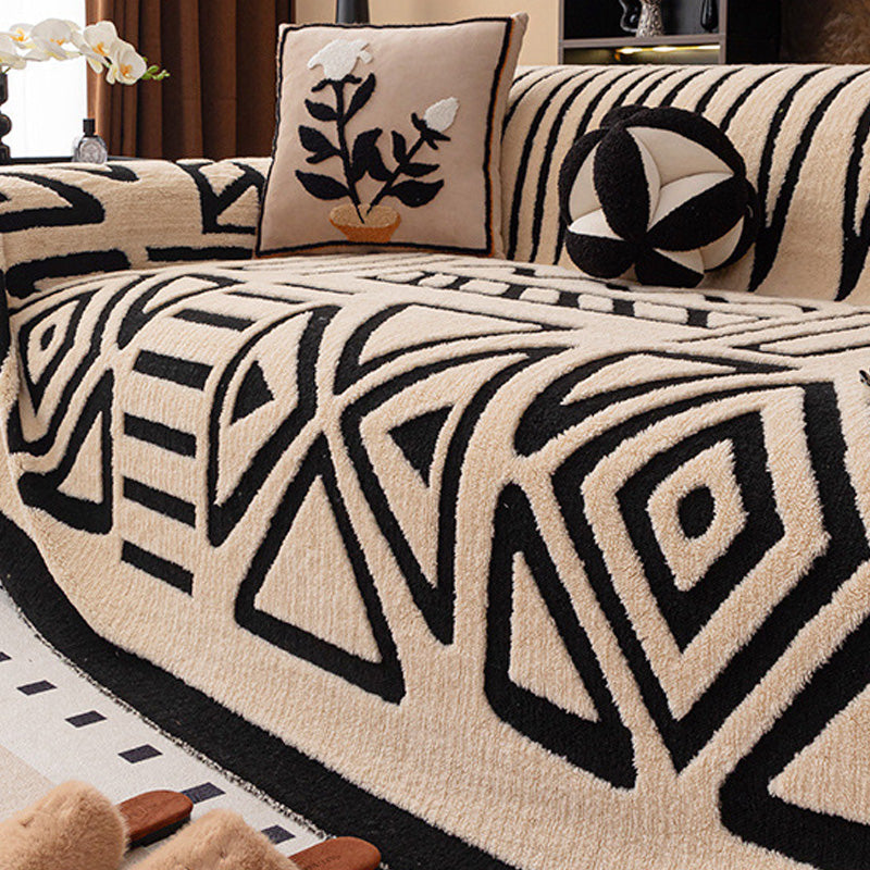 🛋️ 56% RABATT 2026! ✨ Plüsch Sofaüberwurf - Extra Dicke & Rutschfeste Decke mit Elastischen Kanten für Herbst und Winter 🍂❄️