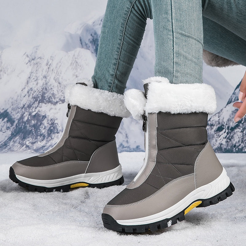 📢📢50%Rabatt!!!👢❄️ Neuheiten – Warme Schneestiefel mit Reißverschluss – rutschfest und bequem
