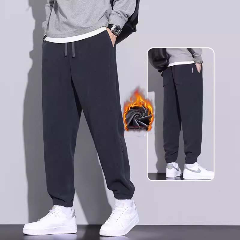 🔈🔈50% Rabatt🔥Herrenhose aus Cord mit verjüngtem Schnitt, Kordelzug und Taschen