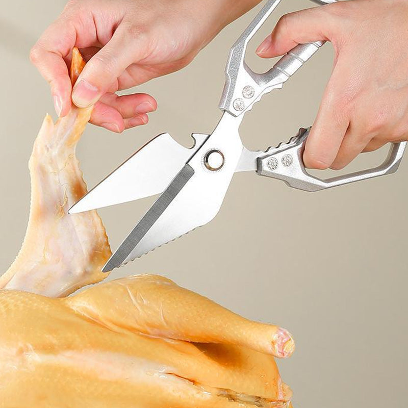 ✂️60% RABATT! ✨ MULTIFUNKTIONSCHEERE - Hochleistungs-Küchen- & Geflügelschere, Rutschfester Griff, Zerkleinert Kräuter & Nüsse, Spülmaschinenfest 🍗🌿