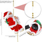 🎅Frühweihnachtsangebote – 50% RABATT🎄Elektrischer Kamin mit kletterndem Weihnachtsmann und Musikspielzeug
