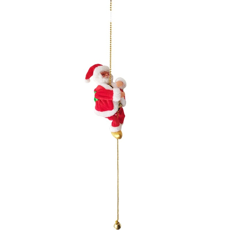 🎅Frühweihnachtsangebote – 50% RABATT🎄Elektrischer Kamin mit kletterndem Weihnachtsmann und Musikspielzeug
