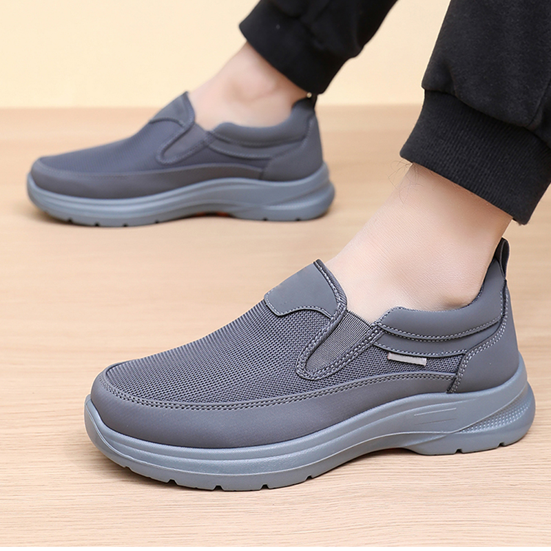 ✨ Herren Orthopädische Atmungsaktive Slipper-Sneakers - Fußgewölbe Unterstützung mit Memory-Schaum Einlegesohlen für Ganzägigen Komfort 🏃‍♂️💨