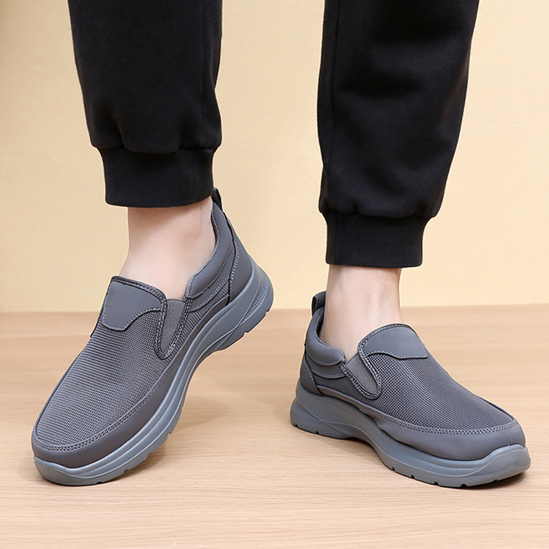 ✨ Herren Orthopädische Atmungsaktive Slipper-Sneakers - Fußgewölbe Unterstützung mit Memory-Schaum Einlegesohlen für Ganzägigen Komfort 🏃‍♂️💨