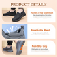 ✨ Herren Orthopädische Atmungsaktive Slipper-Sneakers - Fußgewölbe Unterstützung mit Memory-Schaum Einlegesohlen für Ganzägigen Komfort 🏃‍♂️💨