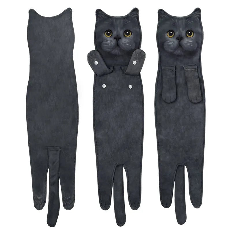 Süßes Katzen-Handtuch😺🐾