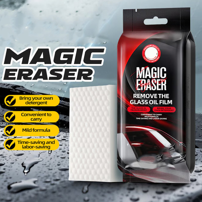 🚗 KAUF 2 ERHALT 1! ✨ MAGISCHER AUTO-FENSTERSCHWAMM - Entfernt Ölfilme & Wasserflecken Sofort, pH-Neutrale Formel für Alle Scheiben, Besserer Durchblick bei Nacht 🌙🧽