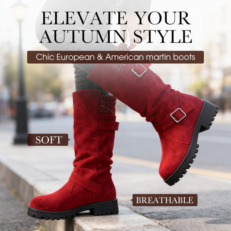 💎❄️ Bestseller – Shorty-Stiefel mit Schnallen – perfekt für kalte Tage