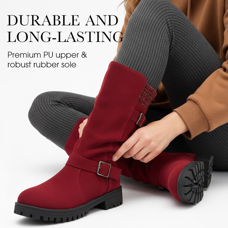 💎❄️ Bestseller – Shorty-Stiefel mit Schnallen – perfekt für kalte Tage