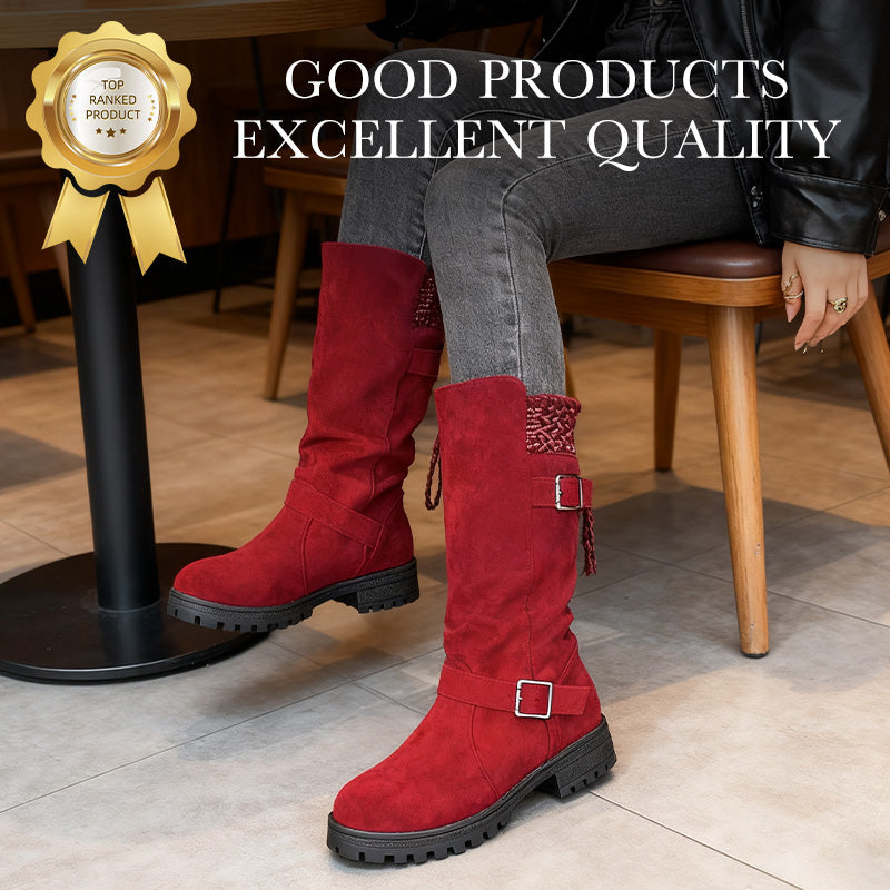 💎❄️ Bestseller – Shorty-Stiefel mit Schnallen – perfekt für kalte Tage