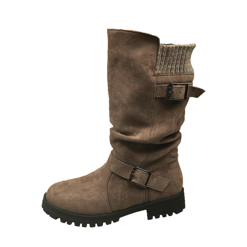 💎❄️ Bestseller – Shorty-Stiefel mit Schnallen – perfekt für kalte Tage