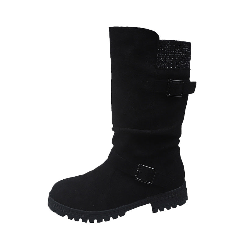 💎❄️ Bestseller – Shorty-Stiefel mit Schnallen – perfekt für kalte Tage