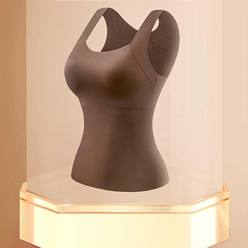 Damen Thermo-Tanktop mit U-Ausschnitt und integriertem BH