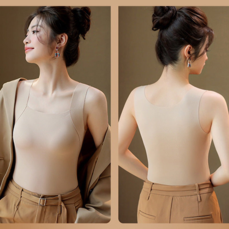 Damen Thermo-Tanktop mit U-Ausschnitt und integriertem BH