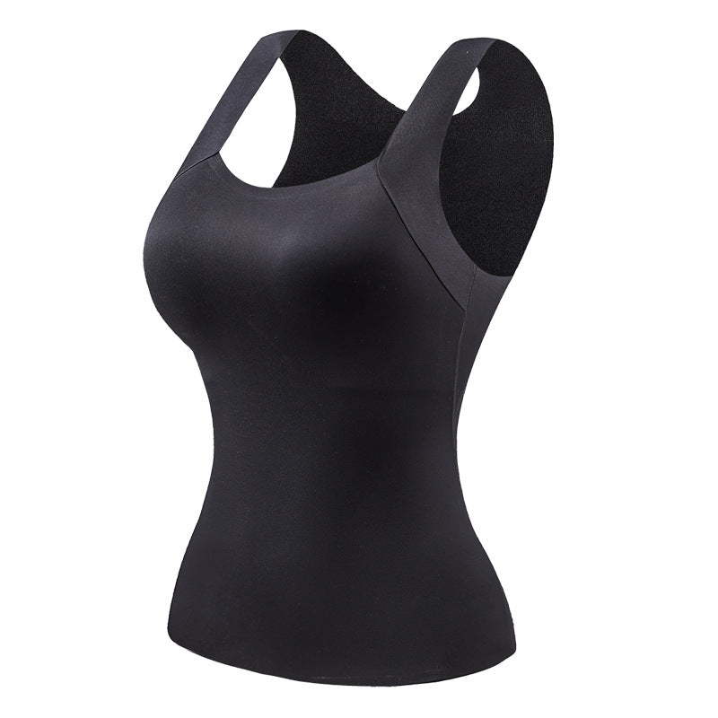 Damen Thermo-Tanktop mit U-Ausschnitt und integriertem BH