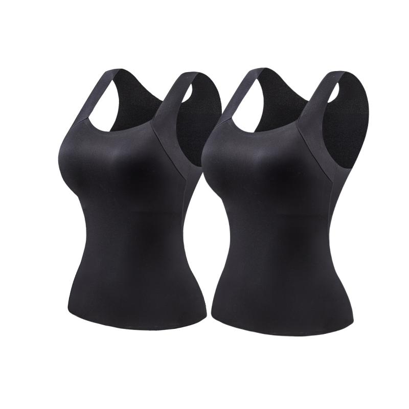 Damen Thermo-Tanktop mit U-Ausschnitt und integriertem BH