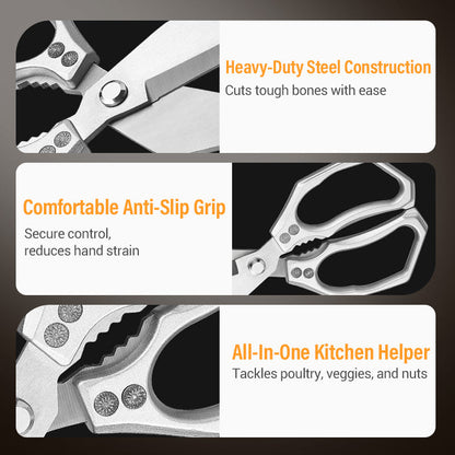 All-In-One Kitchen Shears For Effortless Food Prep