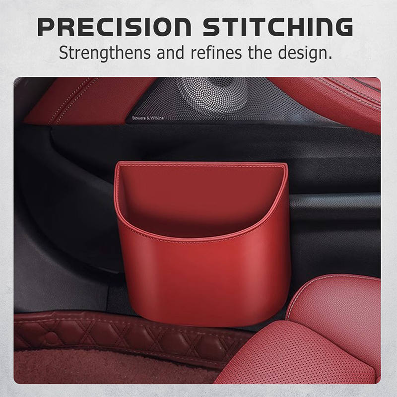 🔥🎁 2+1 GRATIS!!🥳💞 50K+ VERKAUFT! 🚗🧺 Getränkehalter aus Leder für die Autotür – Große Öffnung für Getränke und Handy. Sicherer Clip-Befestigungsmechanismus. Robustes und stylisches PU-Leder. 🛡️✨