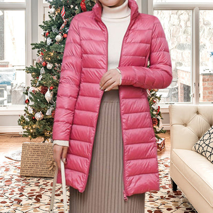 Damen Steppmantel mit Kapuze