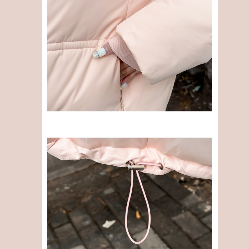 Kurze Pufferjacke für Damen mit Stehkragen
